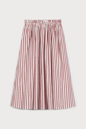 RED STRIPED SKIRT FROM AMALFI
