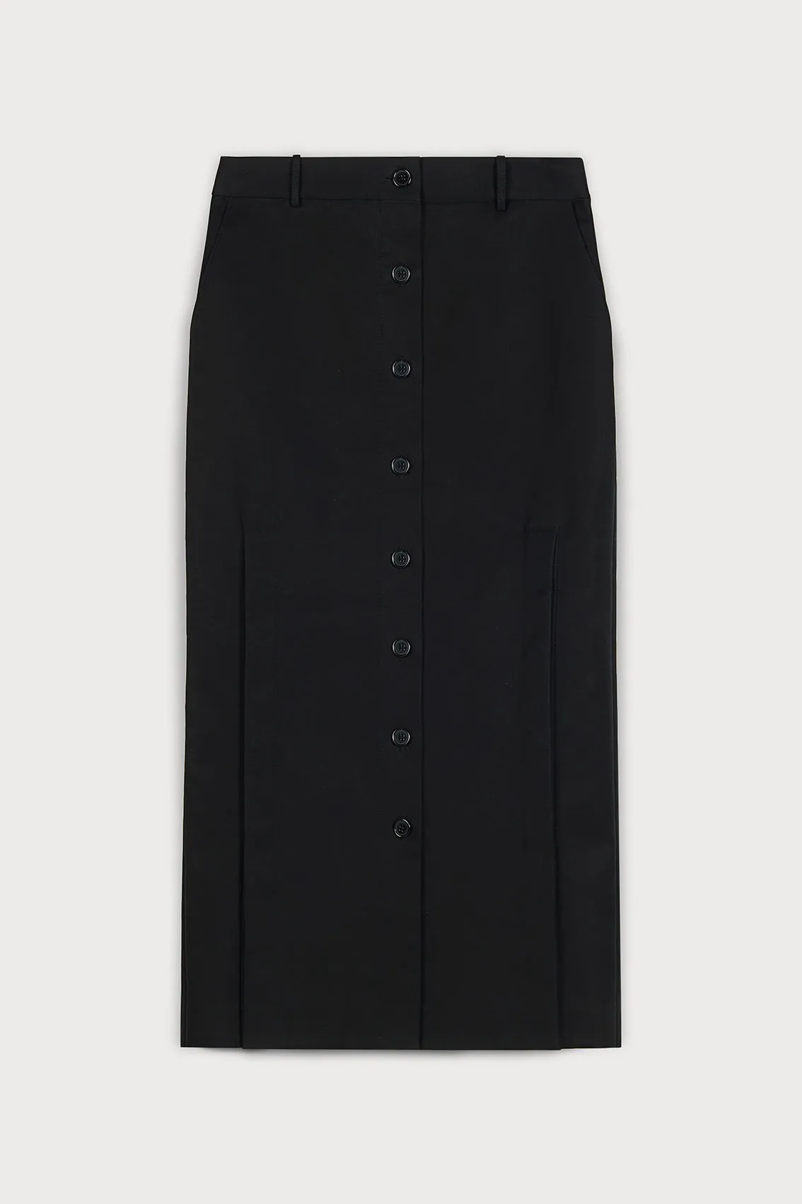 REFINED SKIRT SHOWCASING STYLISH CUT-OUT DETAILS AND BUTTON FEATURES
