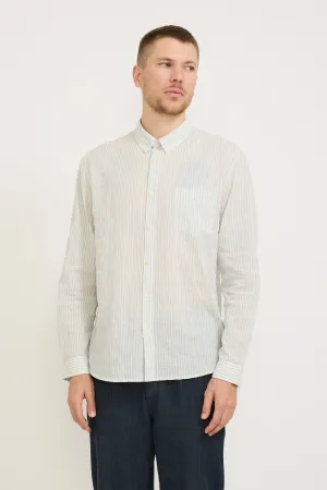 Relaxed Fit Shirt Ice Blue Textured Stripe