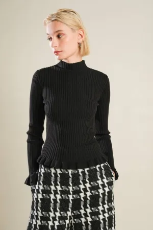 Ribbed Sweater Knit Top