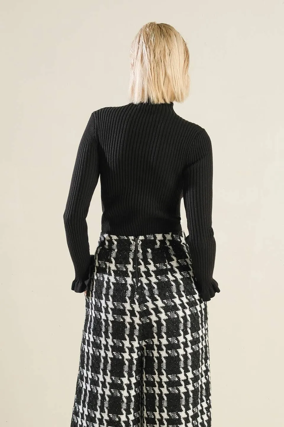 Ribbed Sweater Knit Top
