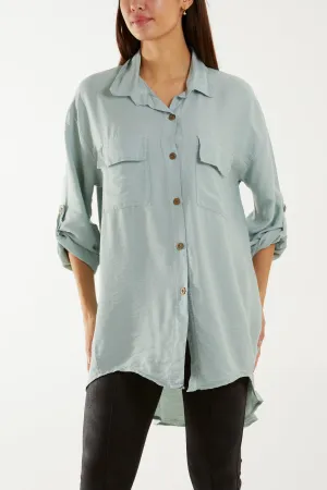 Roll Sleeve Utility Shirt