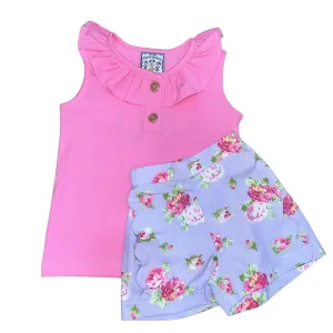 Rose Bouquet Short Set