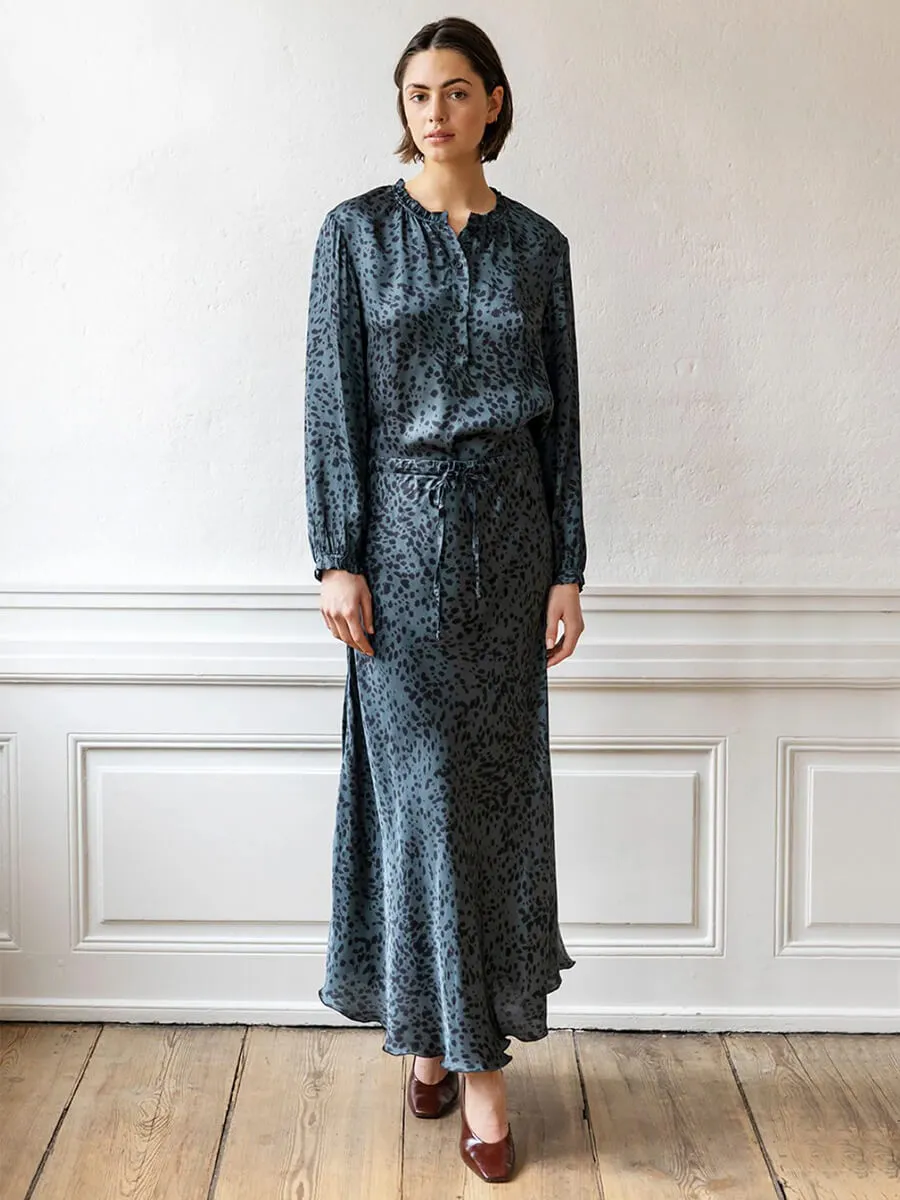 Rosita Blouse - Anthracite Leo