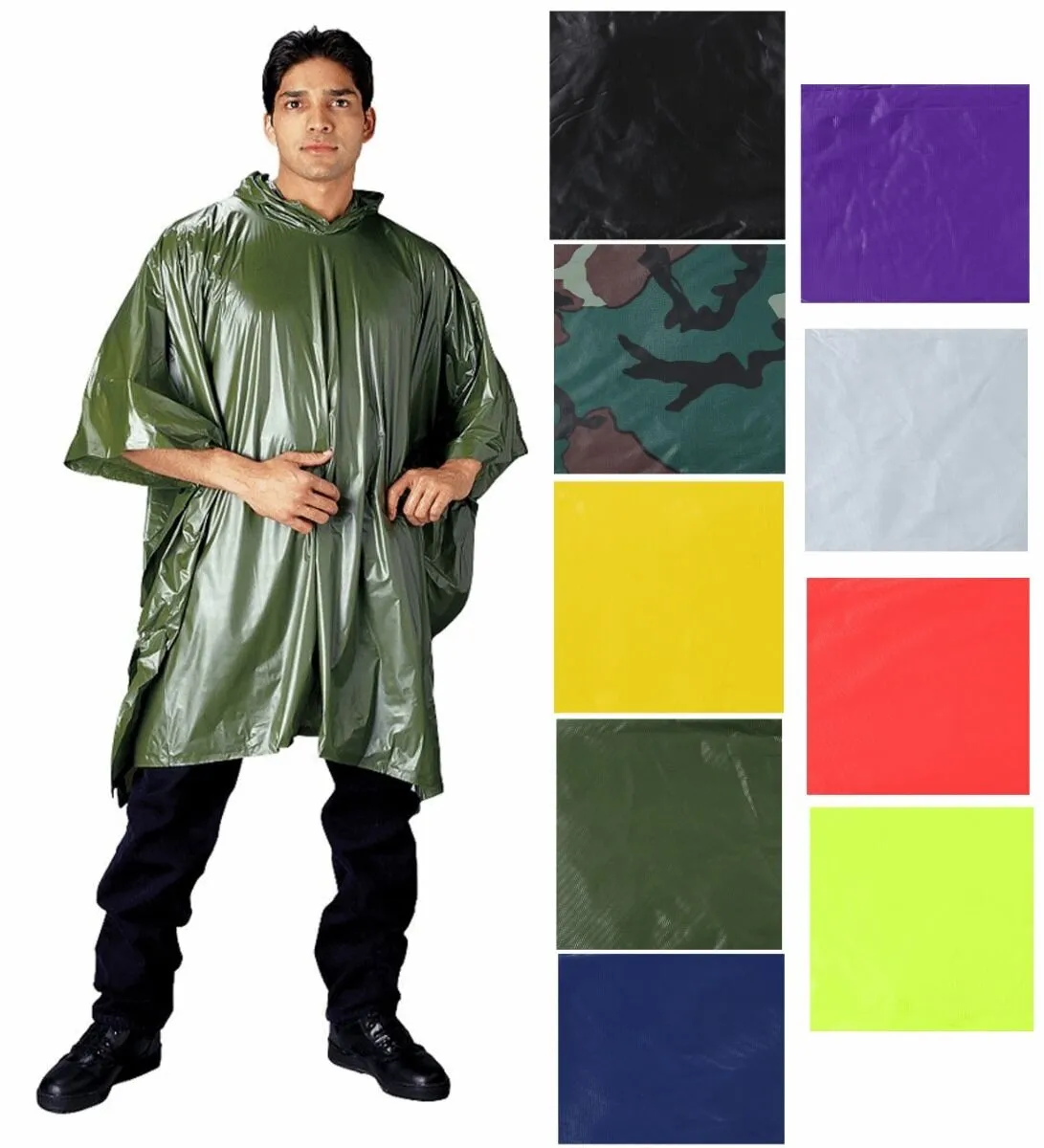 Rothco Vinyl Poncho – Black