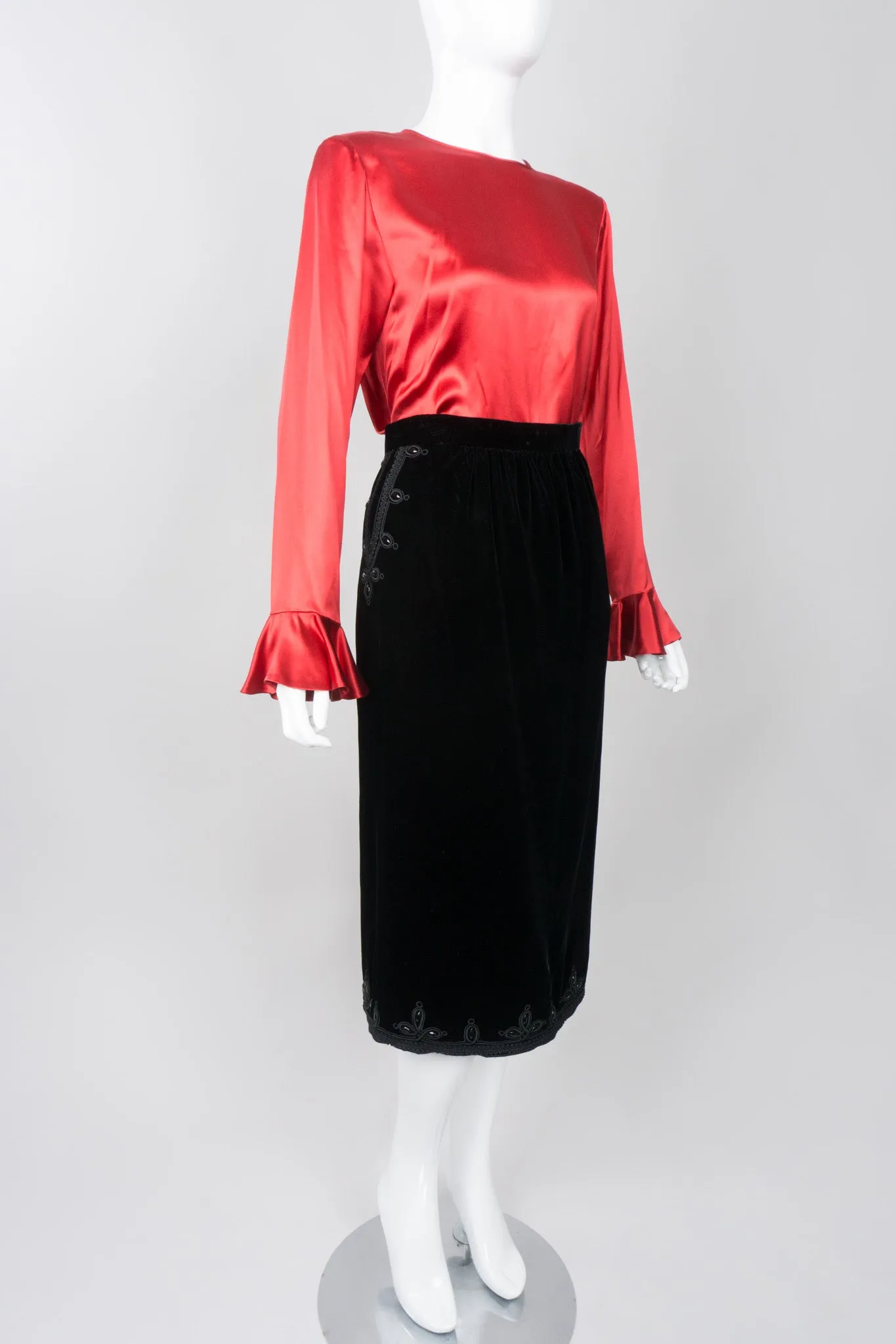 Ruffle Cuff Blouse