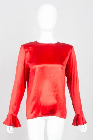 Ruffle Cuff Blouse