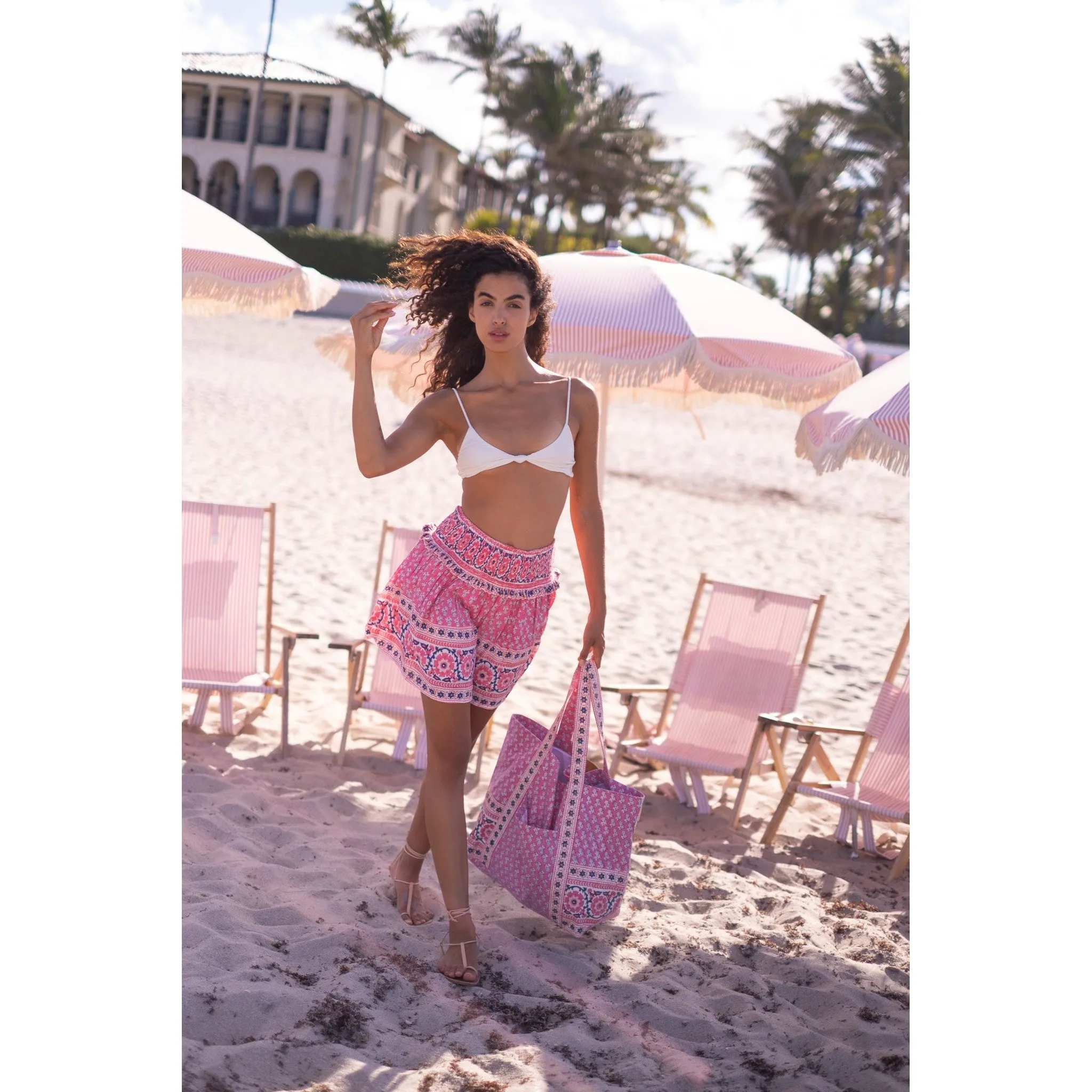 Ruffled Smocked Skirt