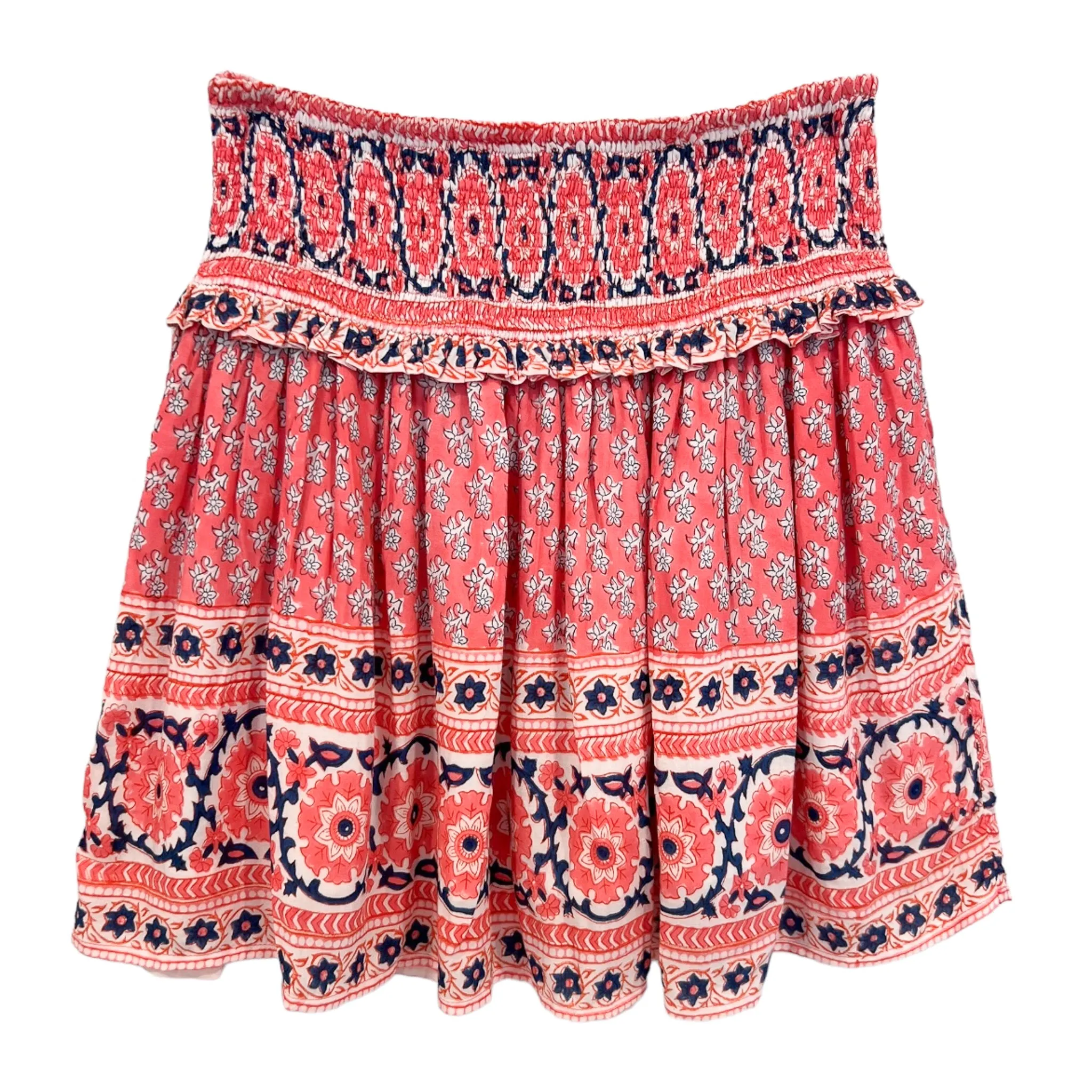 Ruffled Smocked Skirt