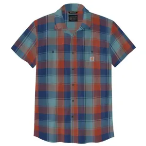 Rugged Flex Relaxed Fit Lightweight Short-Sleeve Plaid Shirt