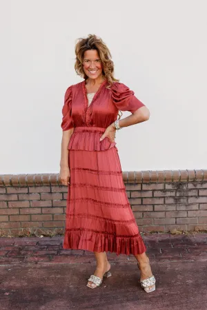 Saffron Silk Dress