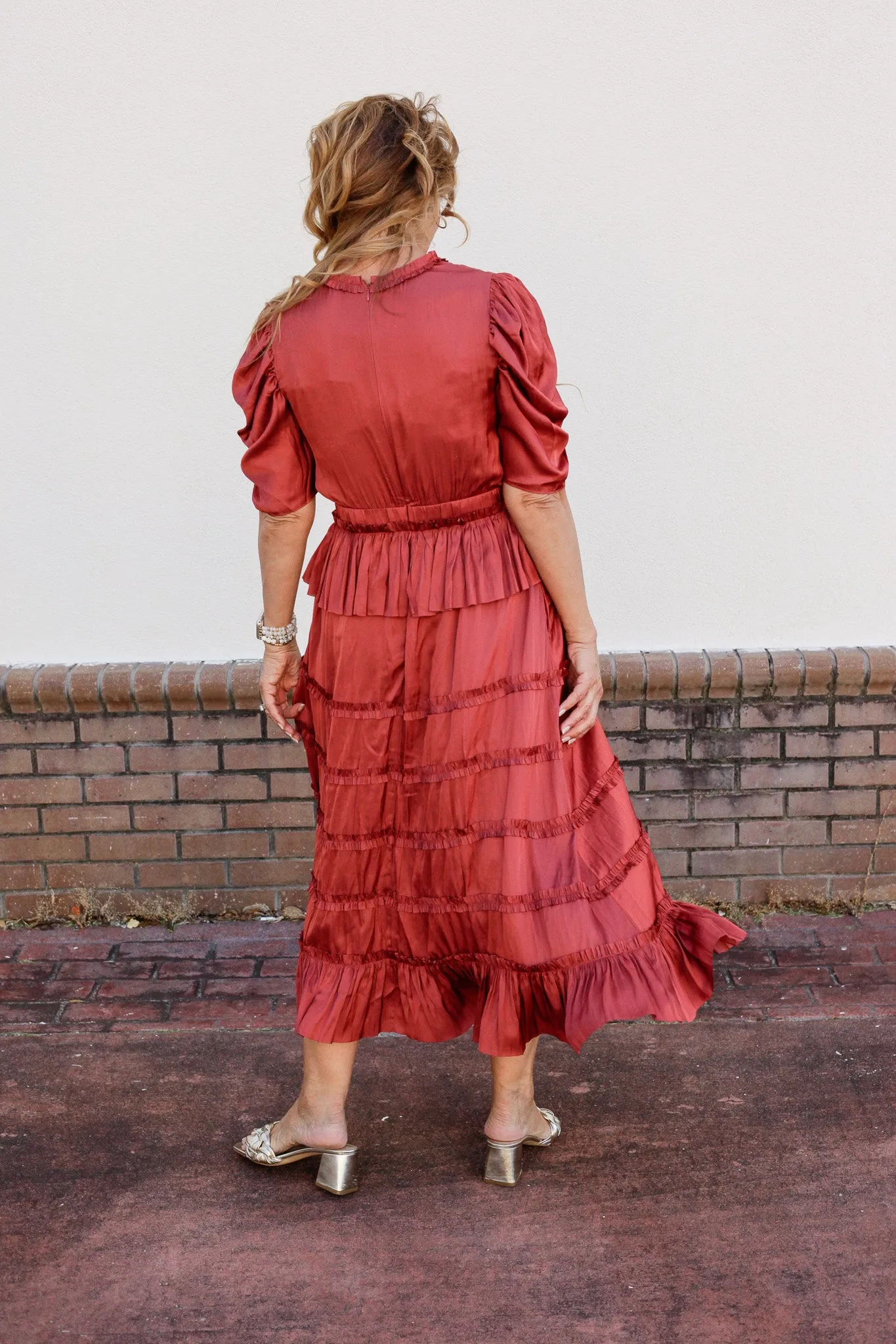 Saffron Silk Dress
