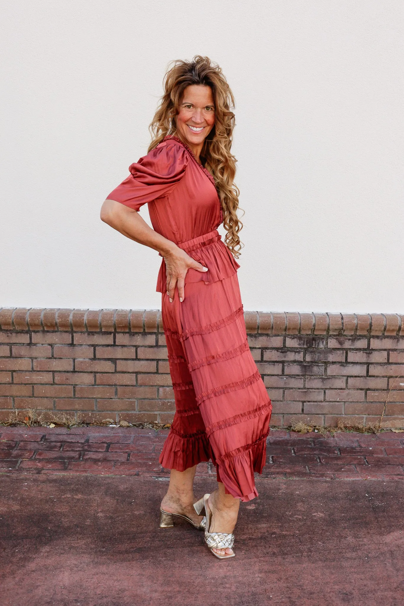Saffron Silk Dress