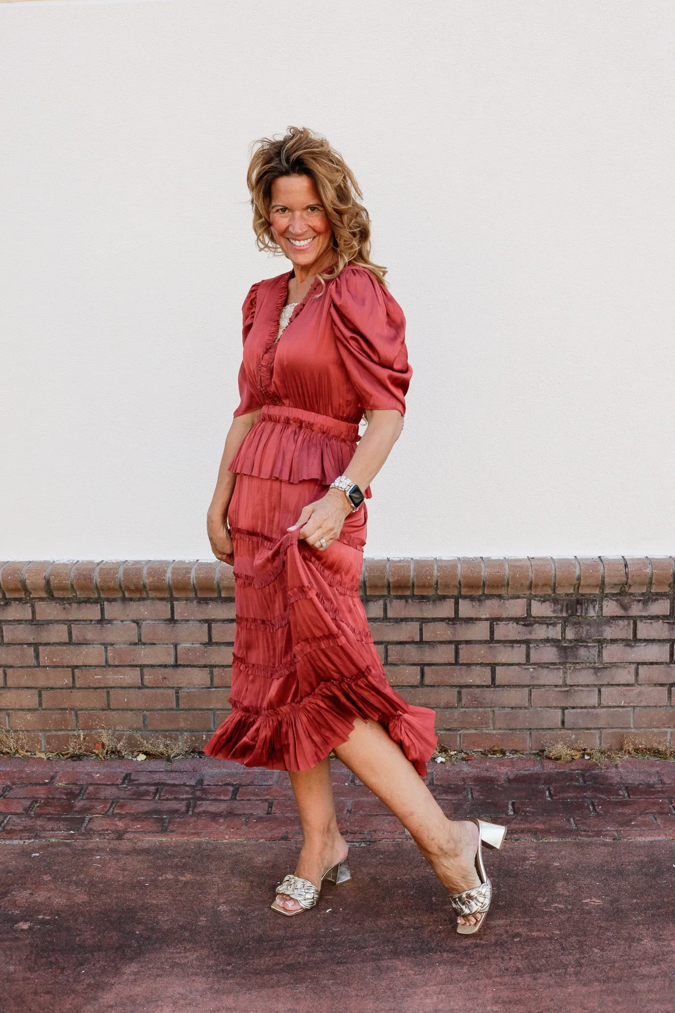 Saffron Silk Dress
