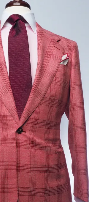 Salmon & Mocha Plaid Jacket