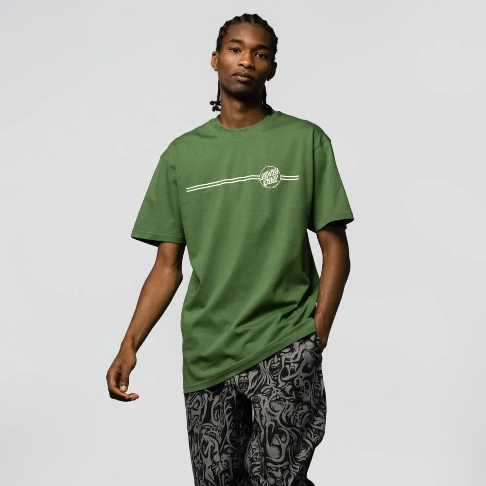 Santa Cruz T-Shirt Opus Dot Stripe - Pine
