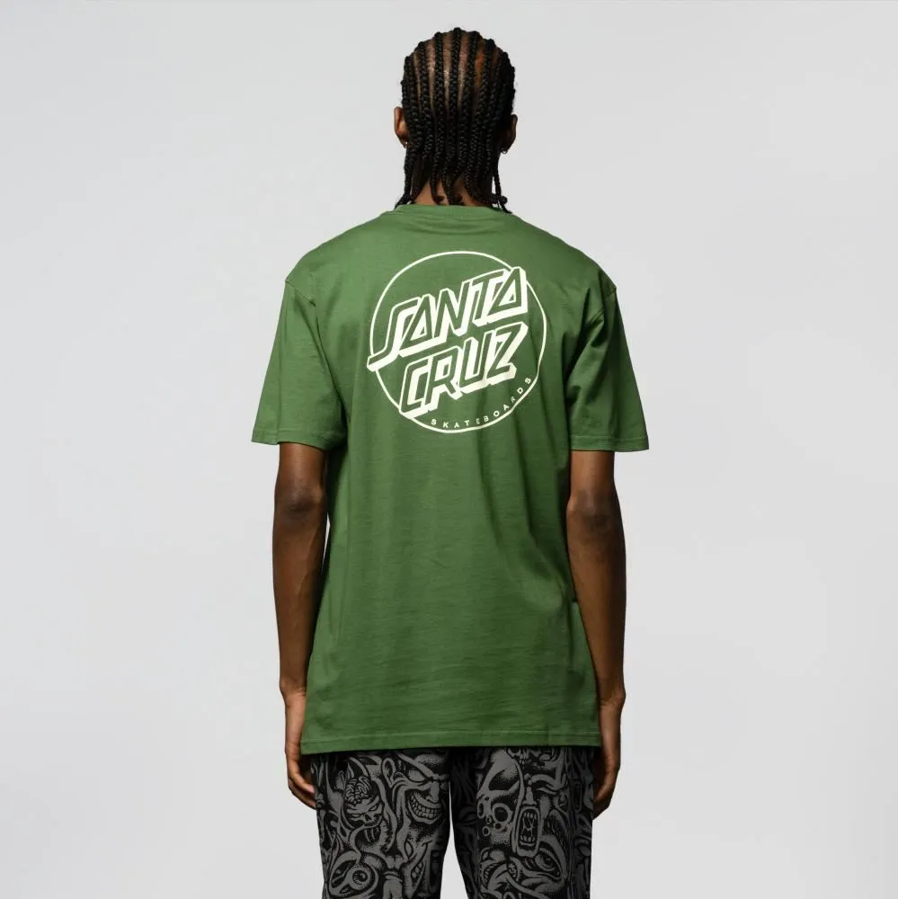 Santa Cruz T-Shirt Opus Dot Stripe - Pine