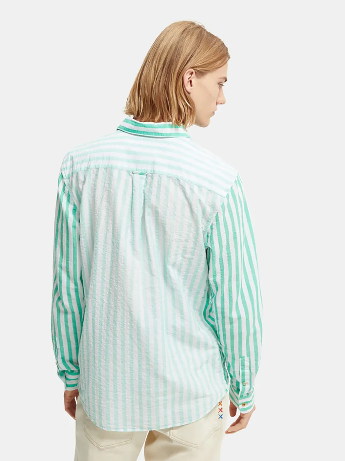SAS SEERSUCKER L/S STRIPE SHIRT