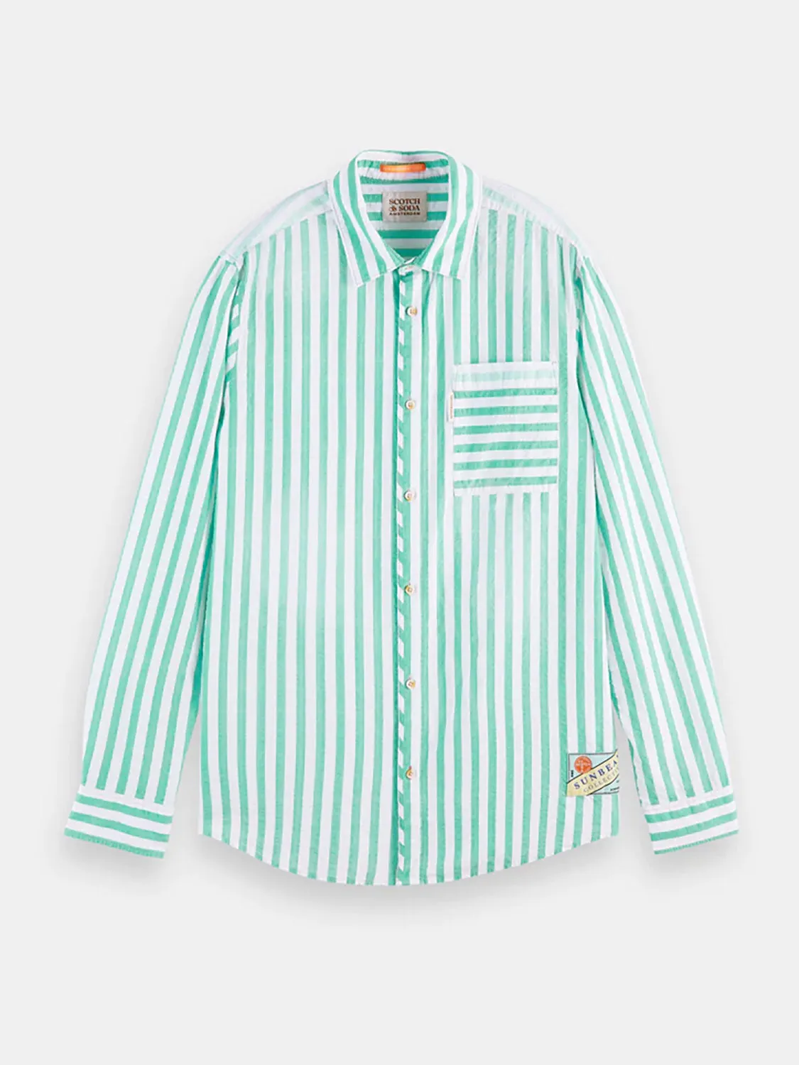 SAS SEERSUCKER L/S STRIPE SHIRT