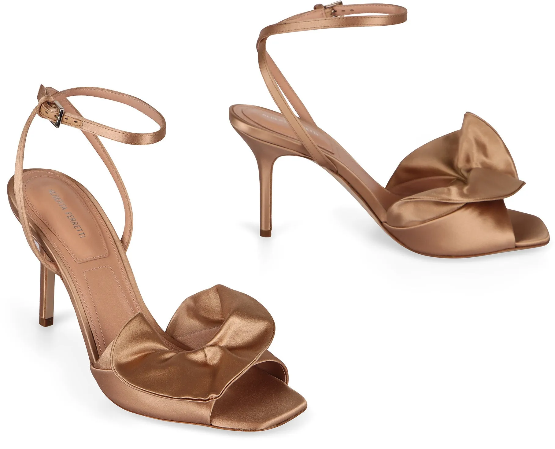 Satin sandals