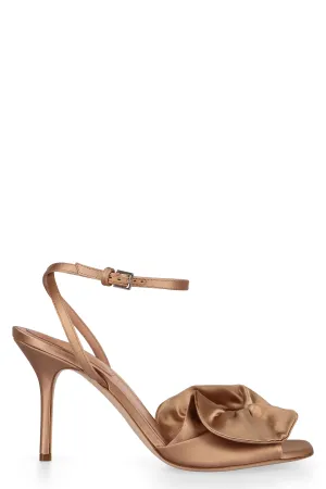 Satin sandals