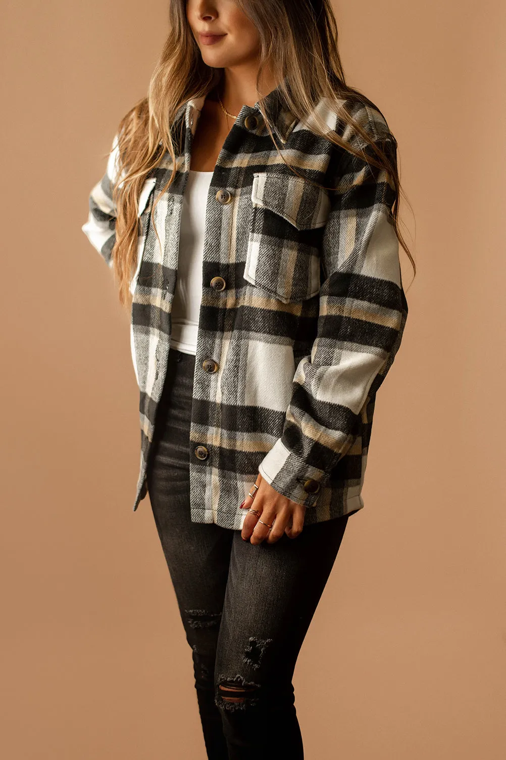 Say It All Plaid Shacket (Green) | FINAL SALE