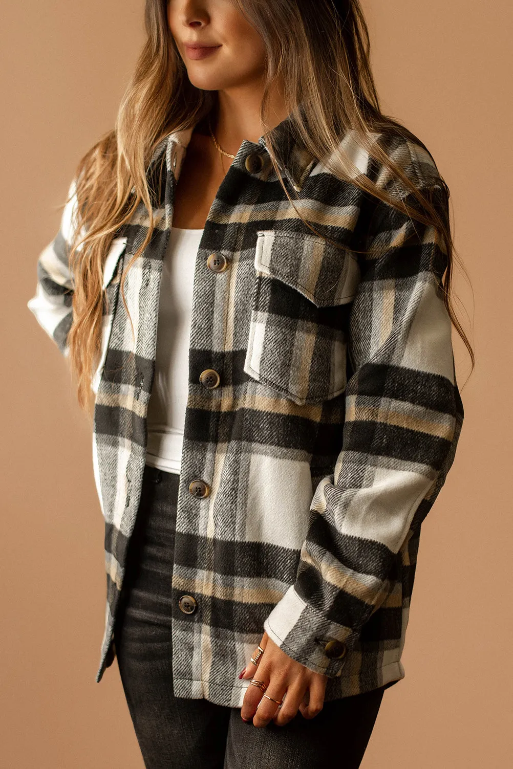 Say It All Plaid Shacket (Green) | FINAL SALE