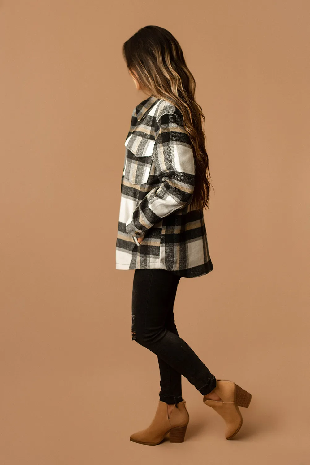 Say It All Plaid Shacket (Green) | FINAL SALE