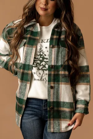 Say It All Plaid Shacket (Green) | FINAL SALE