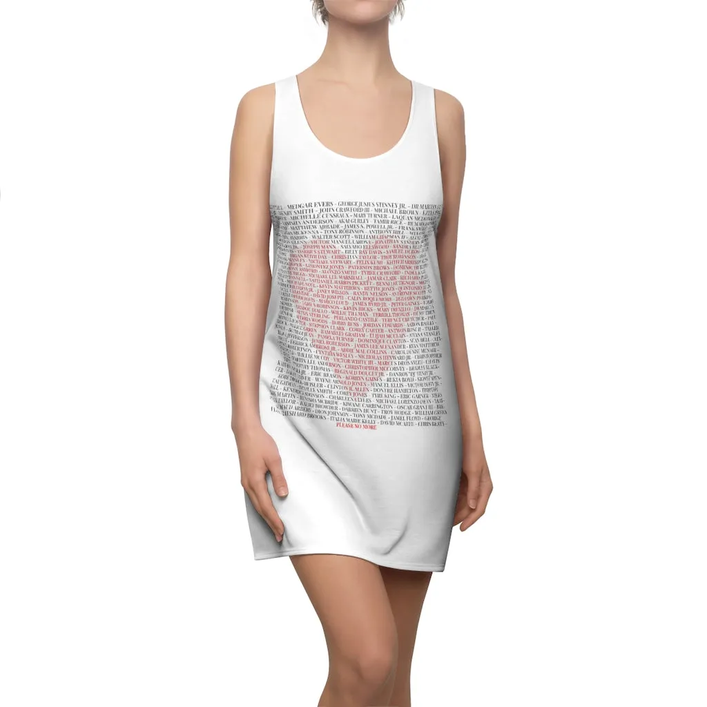 SAY THEIR NAMES IN LOVE© - Women's Cut & Sew Racerback Dress