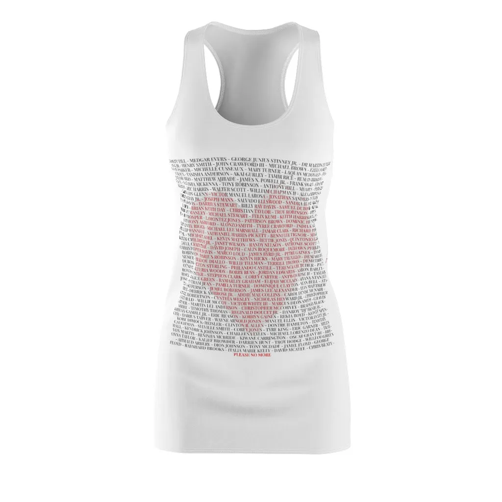 SAY THEIR NAMES IN LOVE© - Women's Cut & Sew Racerback Dress