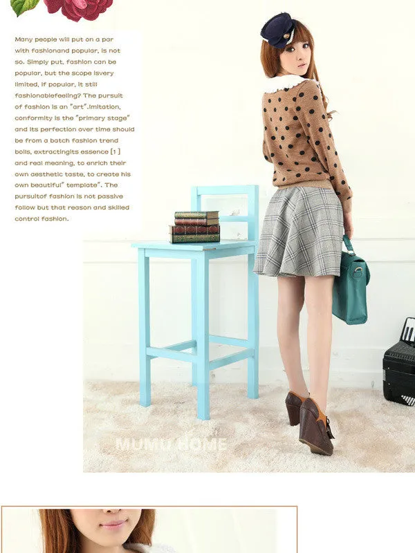 scholarly plaid skirt