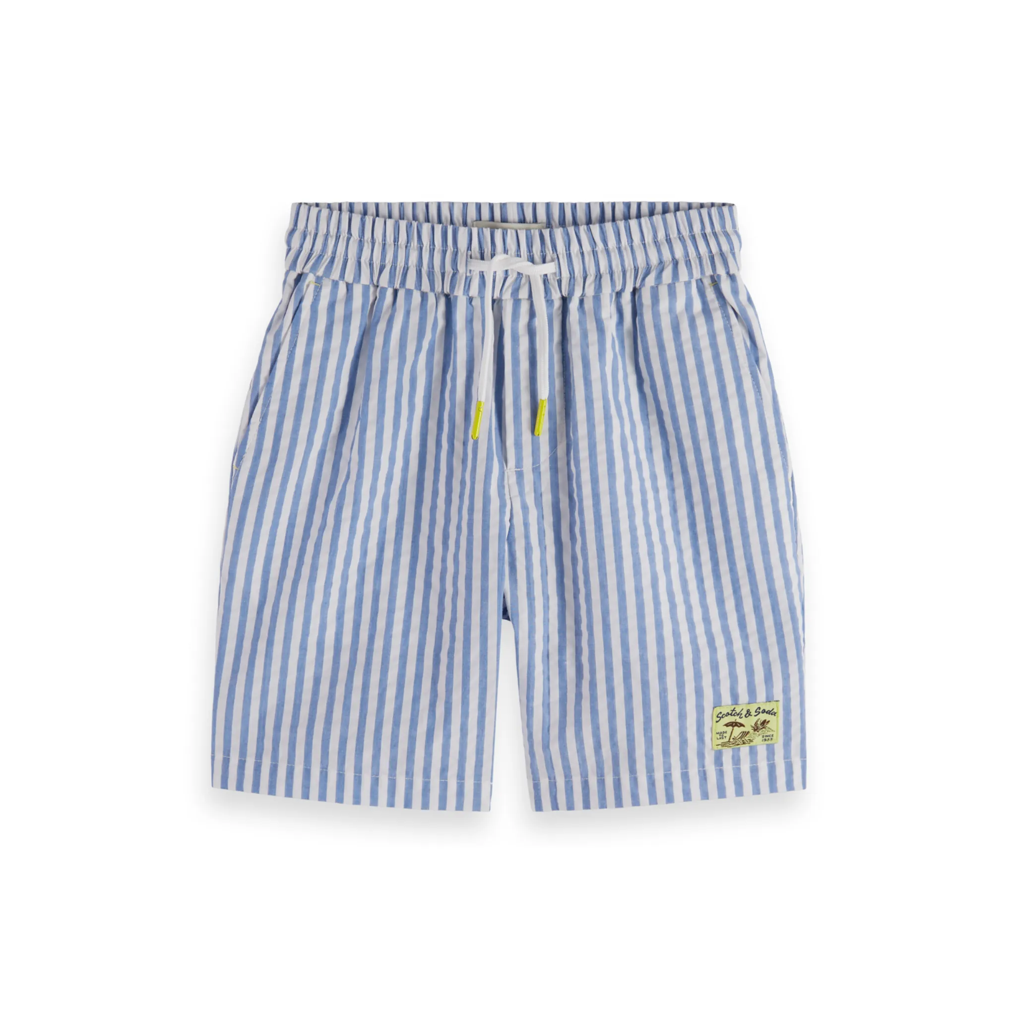 Scotch & Soda Seersucker Striped Textured Shorts