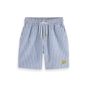 Scotch & Soda Seersucker Striped Textured Shorts