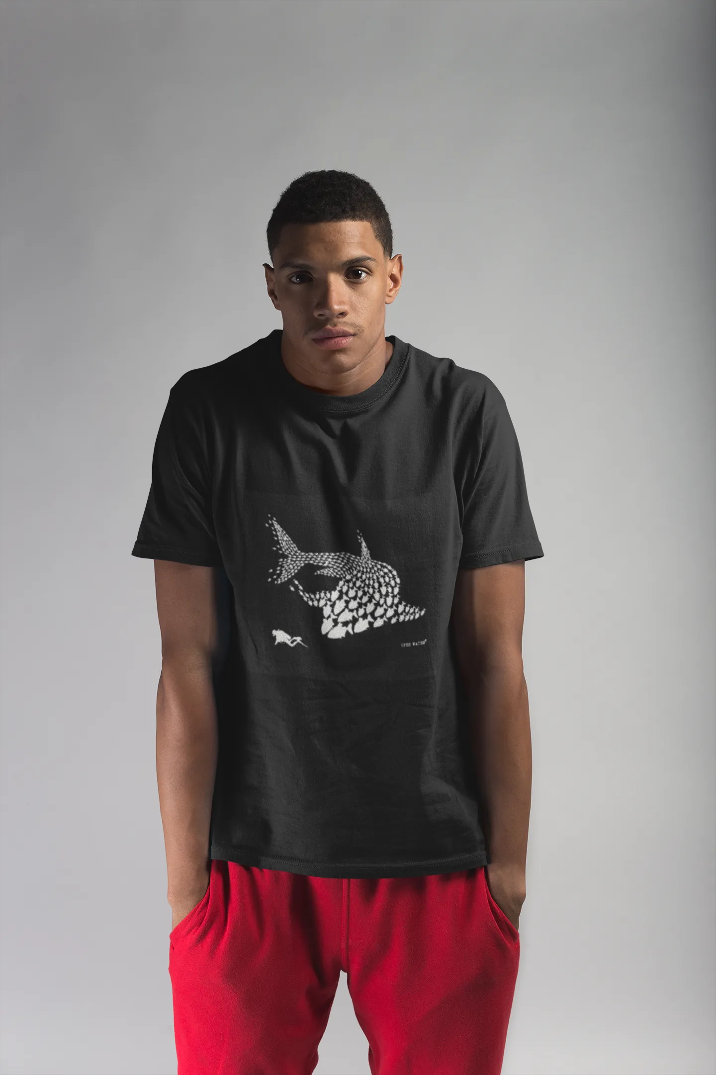 Scuba diving T-Shirt for Men | Shark & Scuba Diver