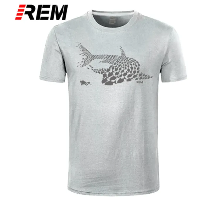 Scuba diving T-Shirt for Men | Shark & Scuba Diver