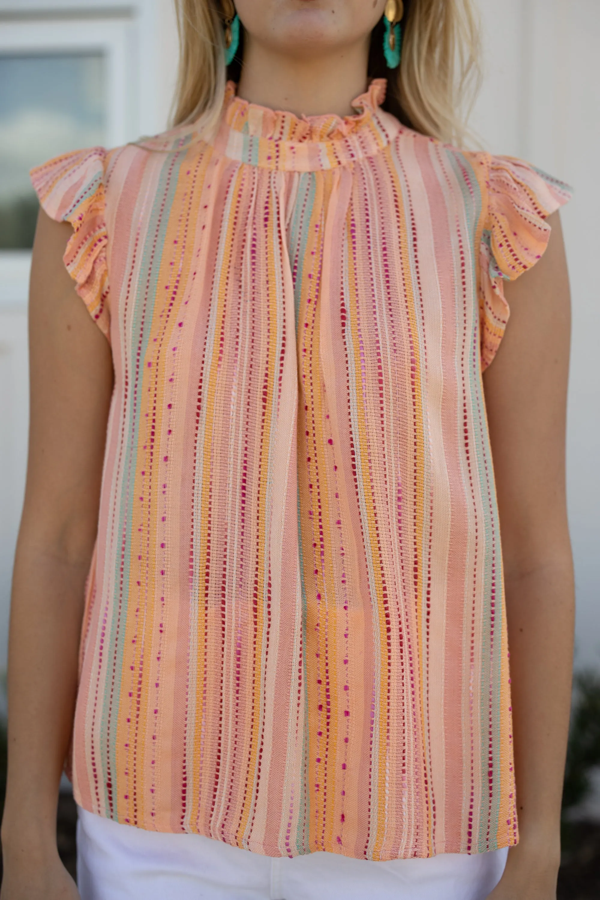 See The Truth Pink Printed Top