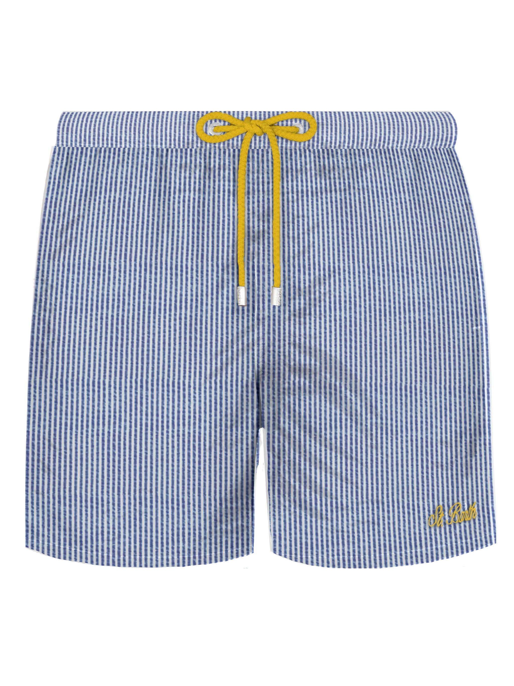 Seersucker bluette striped classic light swim shorts Patmos