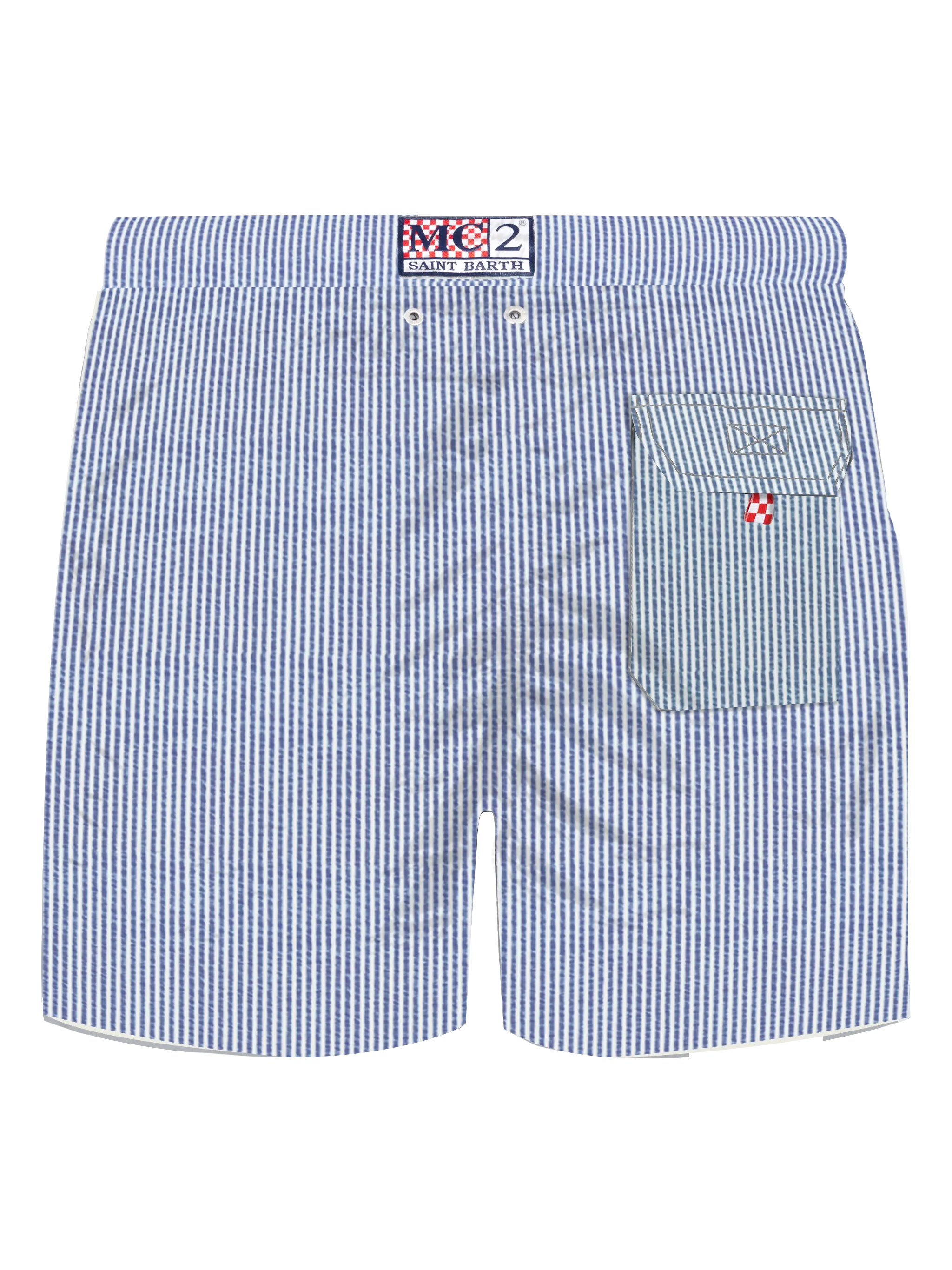 Seersucker bluette striped classic light swim shorts Patmos
