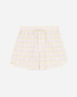 Seersucker Check Shorts - Multicolour