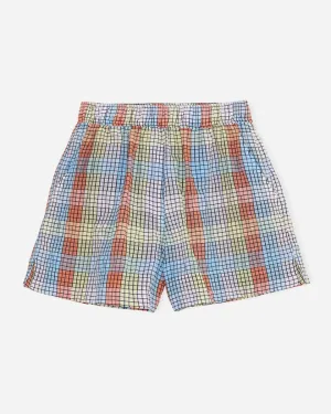 Seersucker Check Shorts - Multicolour
