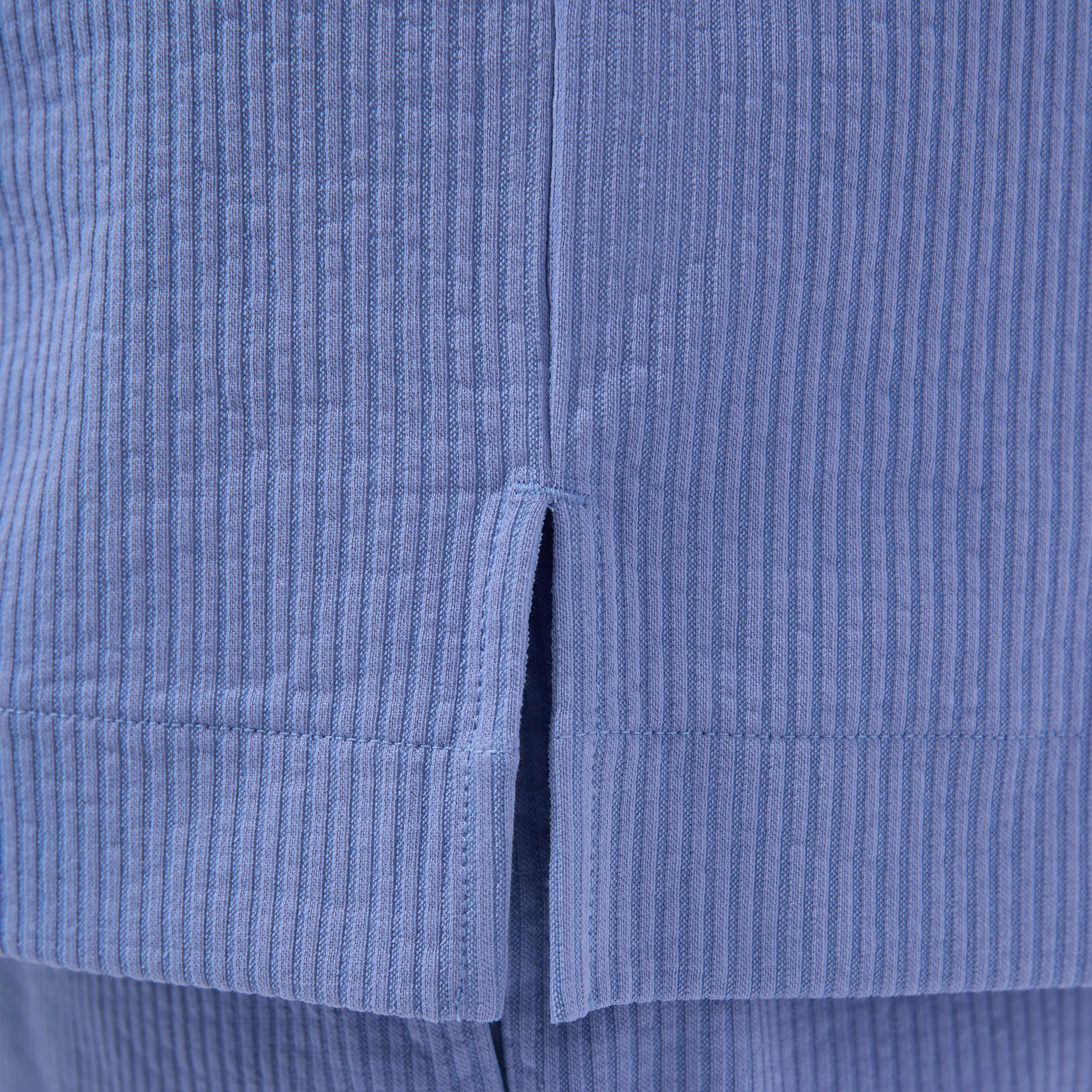 Seersucker Crinkled Camp Shirt