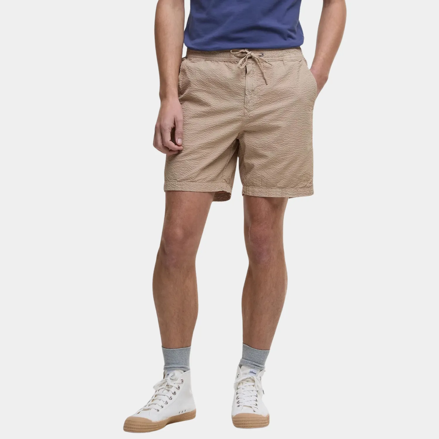 Seersucker Relaxed Shorts