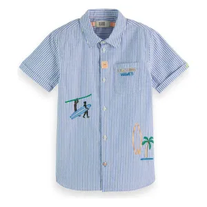 Seersucker Short Sleeved Shirt