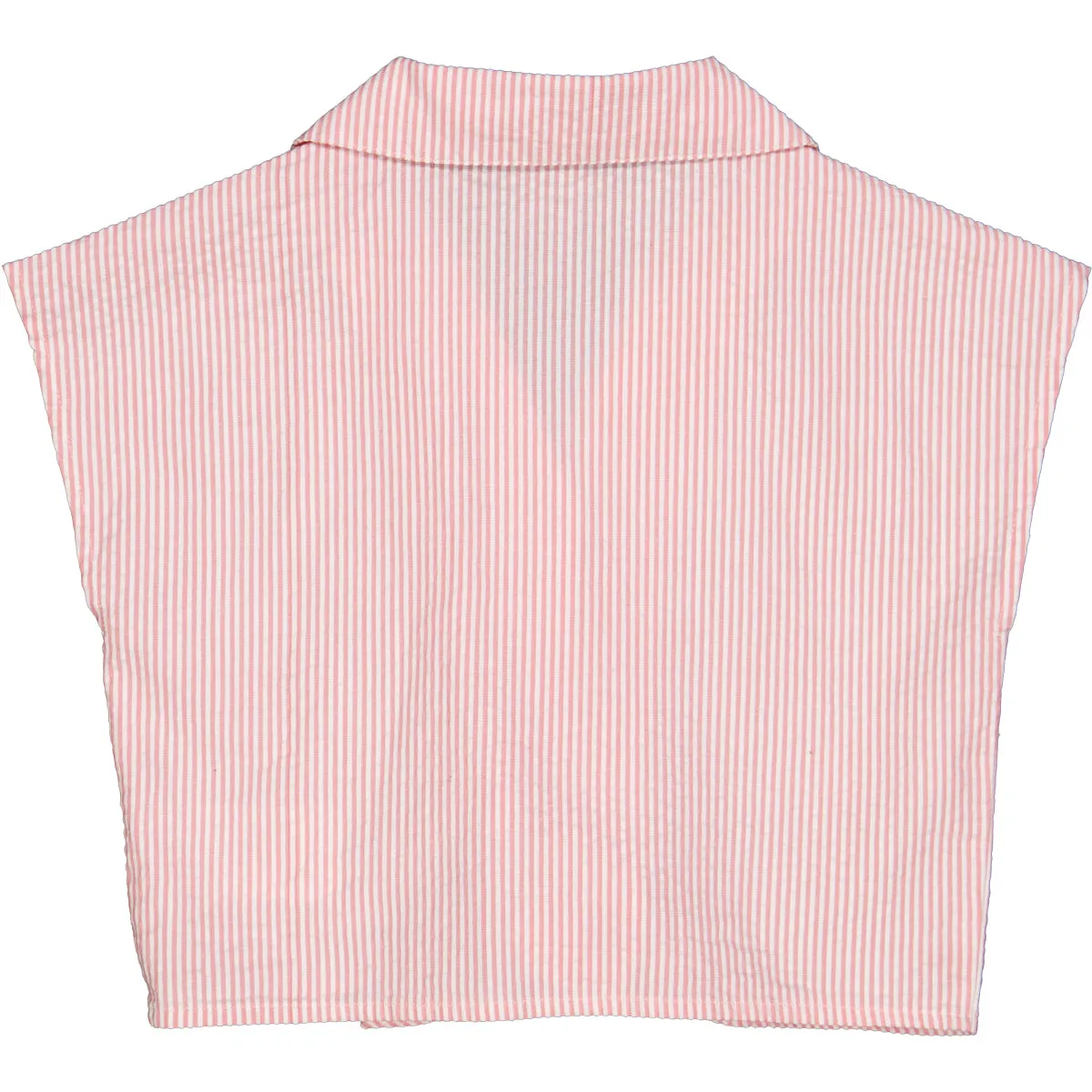 SEERSUCKER stripe crop shirt