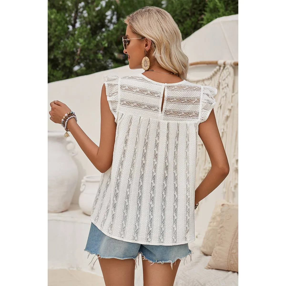 Sheer Elegance Lace Blouse