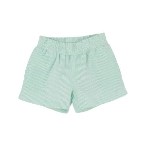 Sheffield Shorts - Grace Bay Green Seersucker with Worth Avenue White Stork