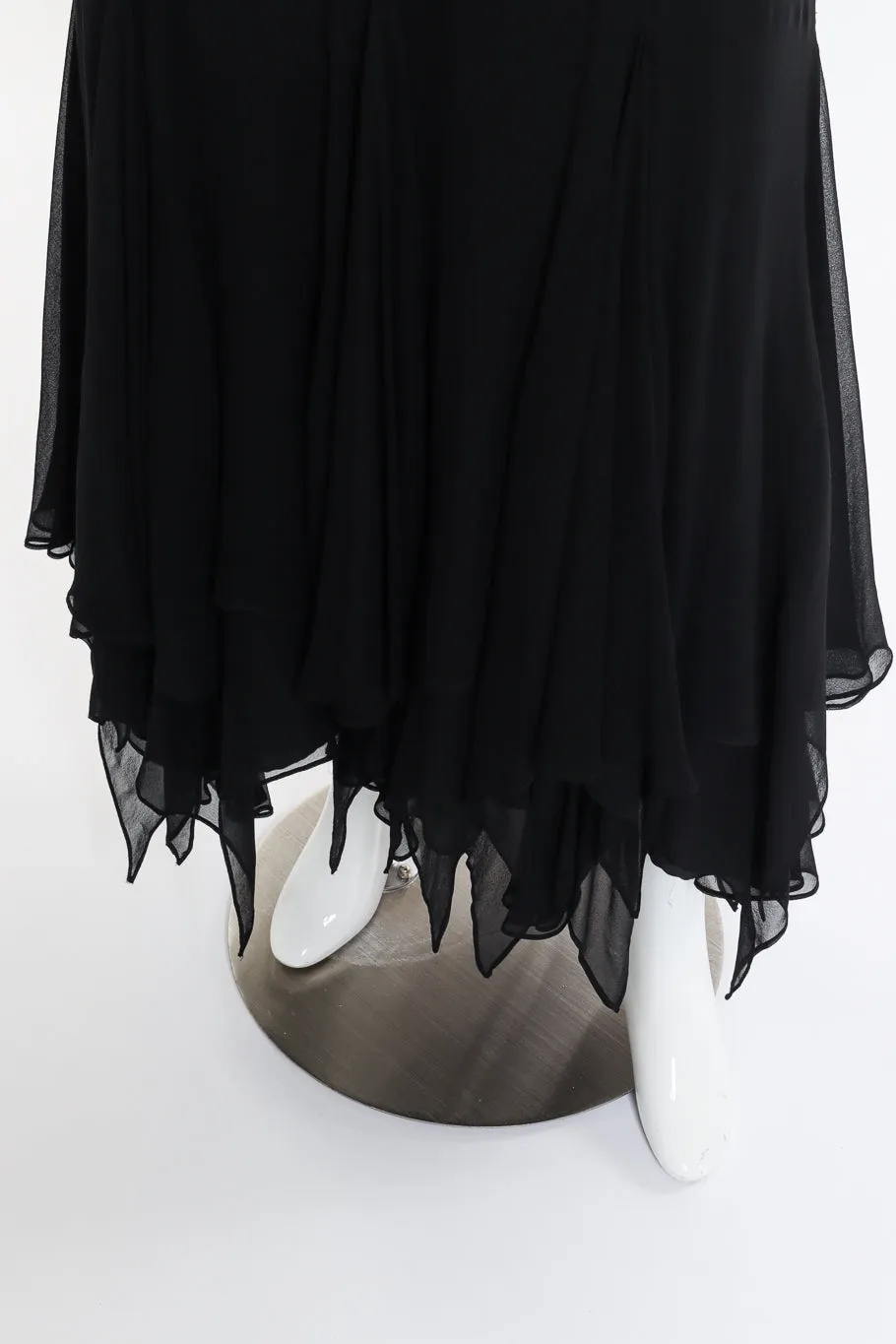 Shirred Velvet Burnout Dress