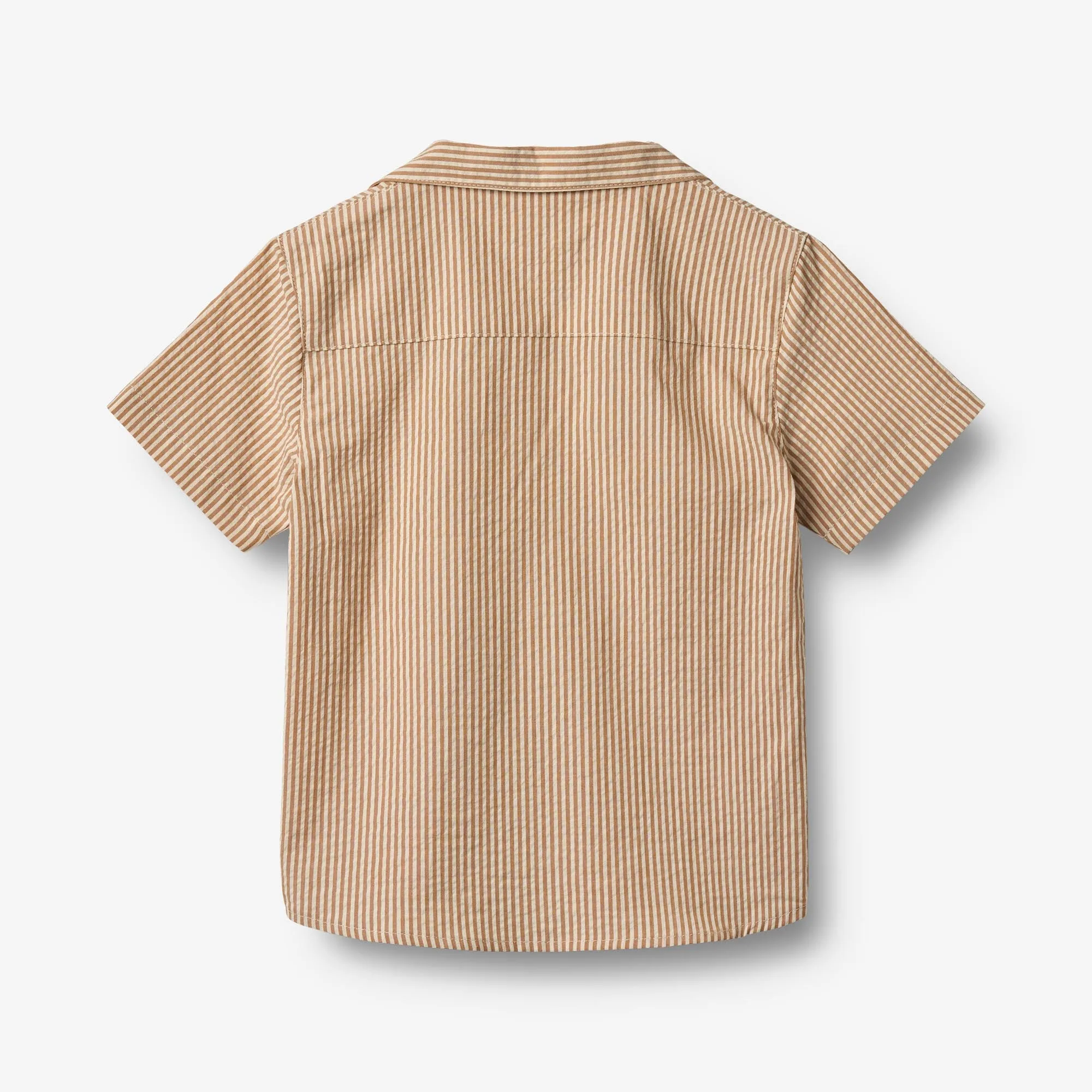 Shirt S/S Anker - caramel stripe