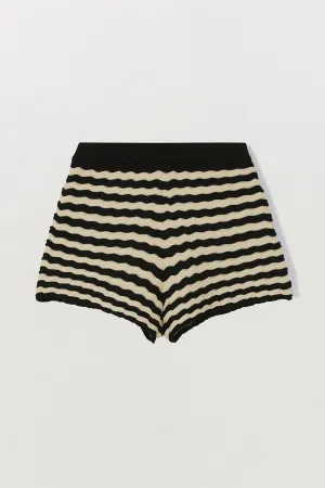SIES TEXTURED KNIT SHORTS